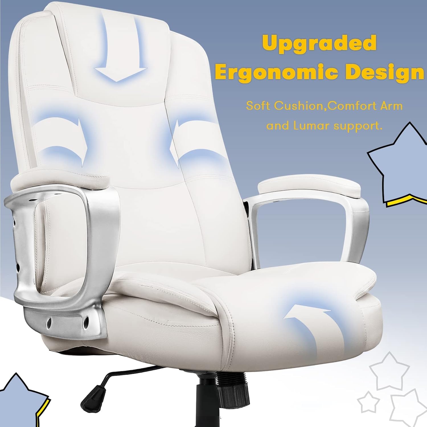 OFIKA Home Office Chair, 400LBS Big and Tall Computer Chair