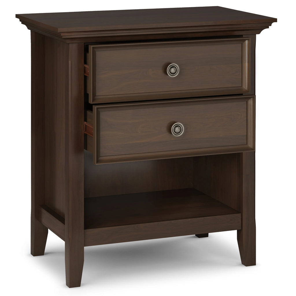 WYNDENHALL Halifax SOLID WOOD 24 inch Wide Bedside Nightstand Table