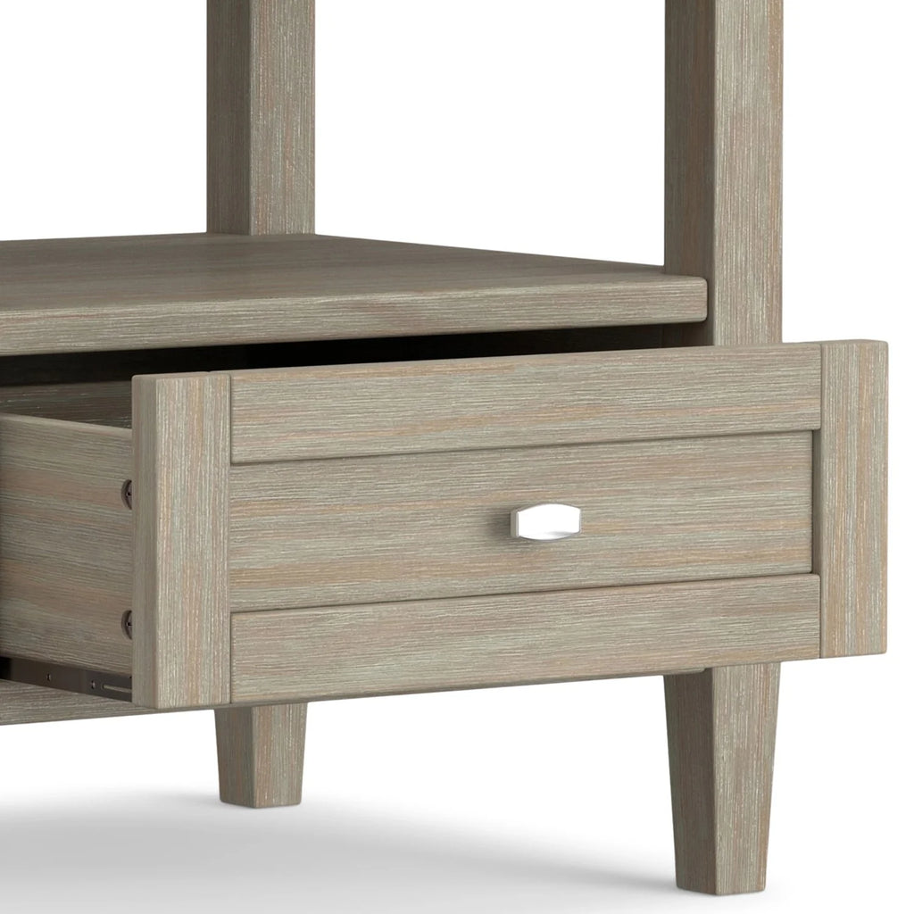 WYNDENHALL Norfolk SOLID WOOD 20 inch Wide Rectangle Transitional End Side Table - 20 inch Wide
