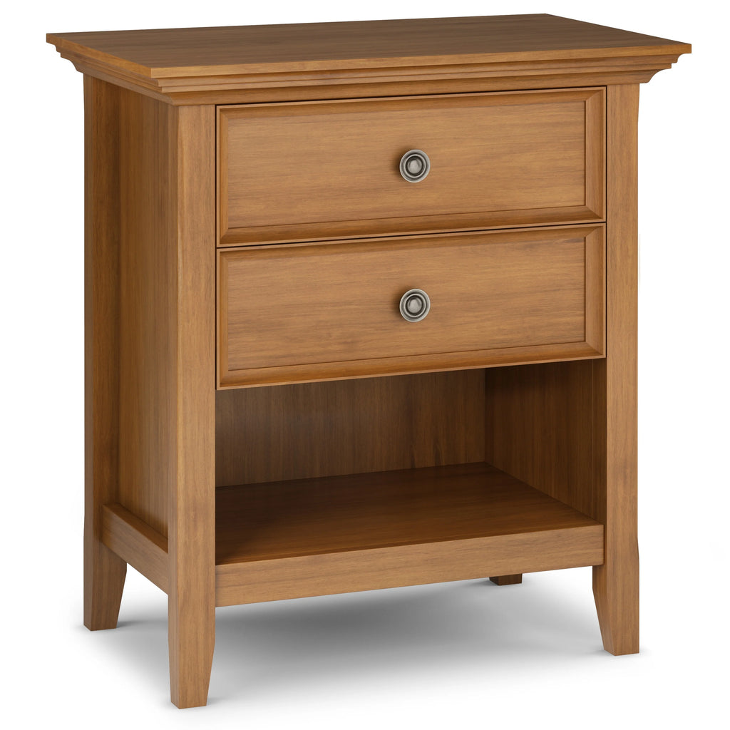 WYNDENHALL Halifax SOLID WOOD 24 inch Wide Bedside Nightstand Table