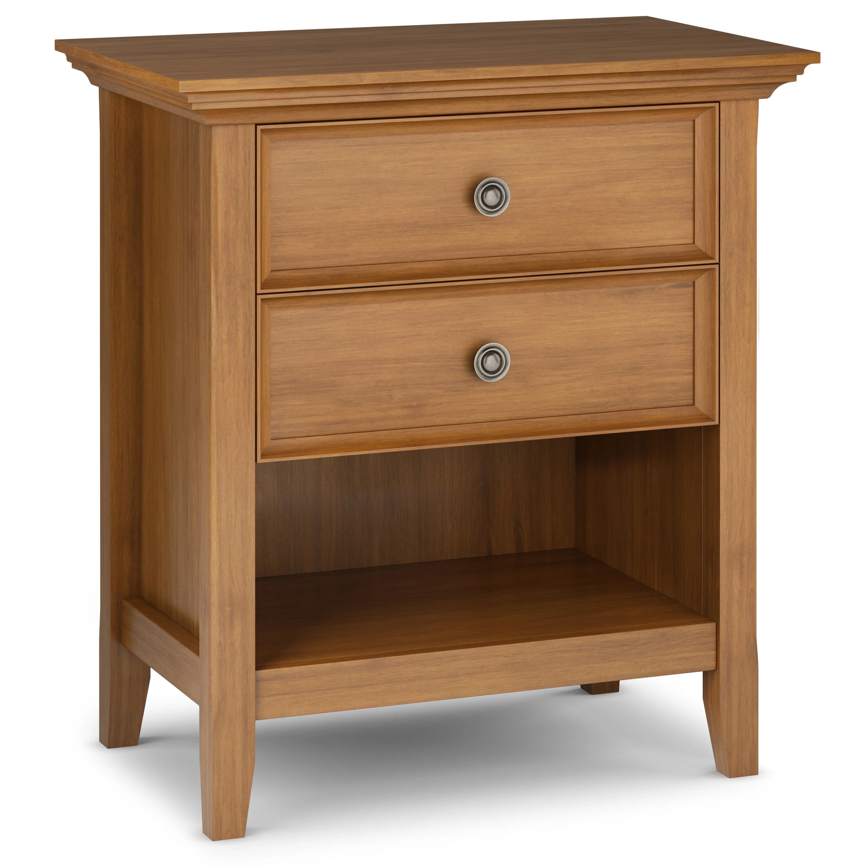 WYNDENHALL Halifax SOLID WOOD 24 inch Wide Bedside Nightstand Table