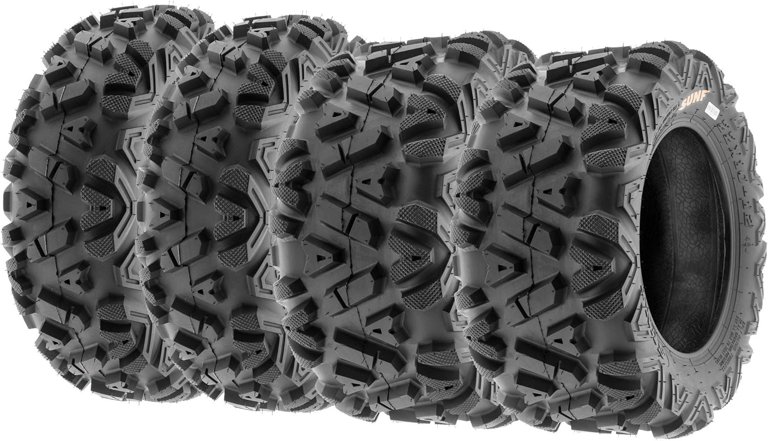 SUNF Power.I ATV UTV All-Terrain Tires Set of 4 25X8-12 25X10-12