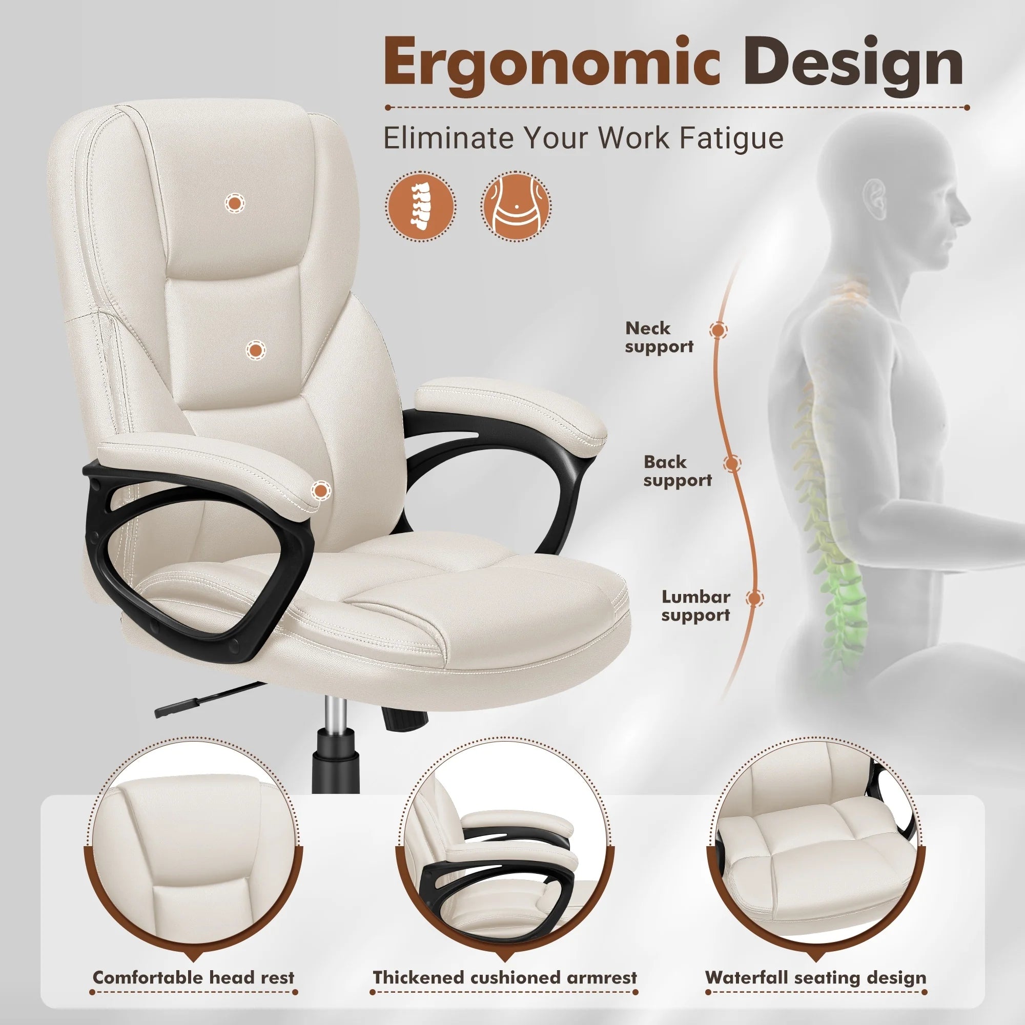 Homall Office Desk Chair High Back Executive Ergonomic Computer Chair