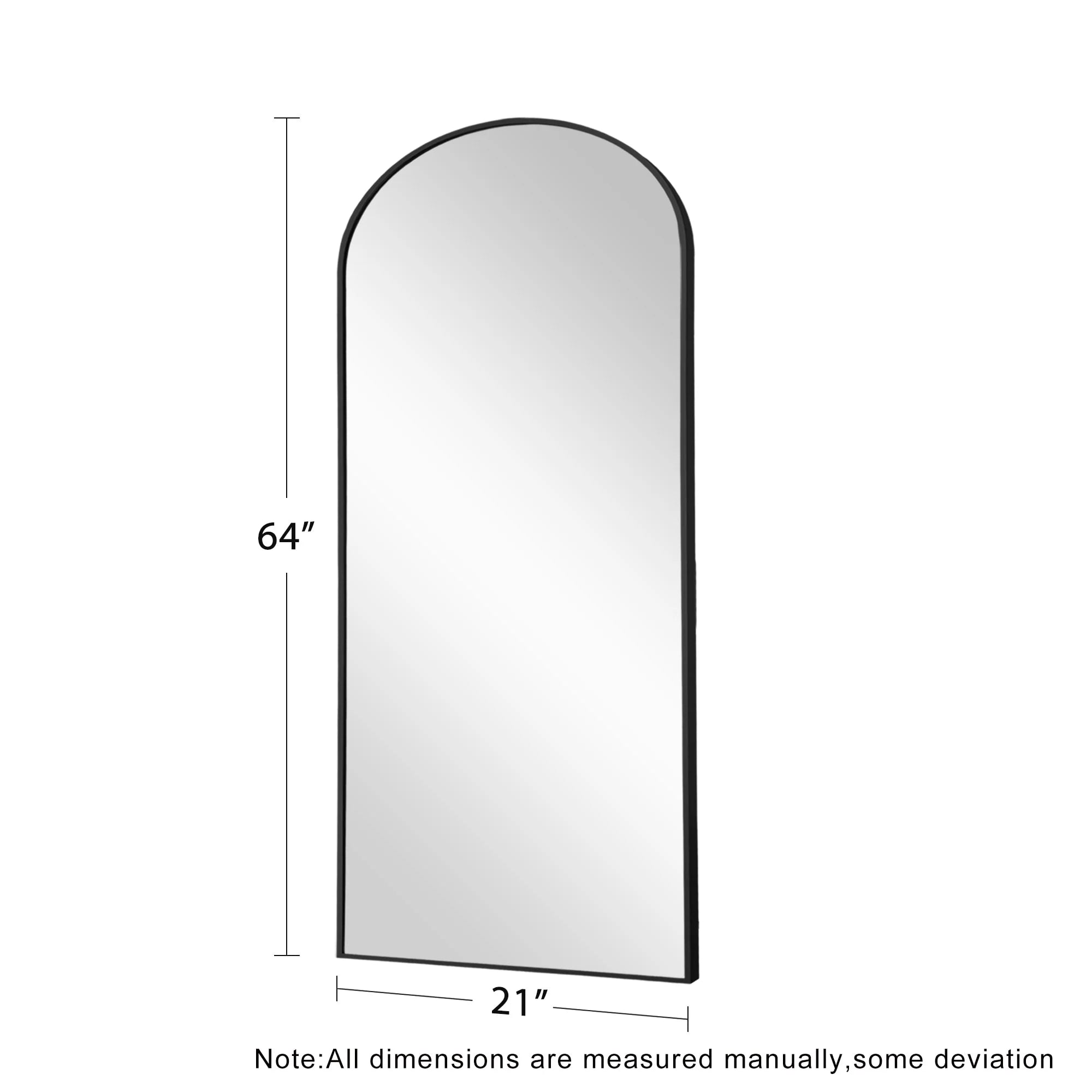Dovelina Arched Full Length Floor Wall Mirror Standing Mirror