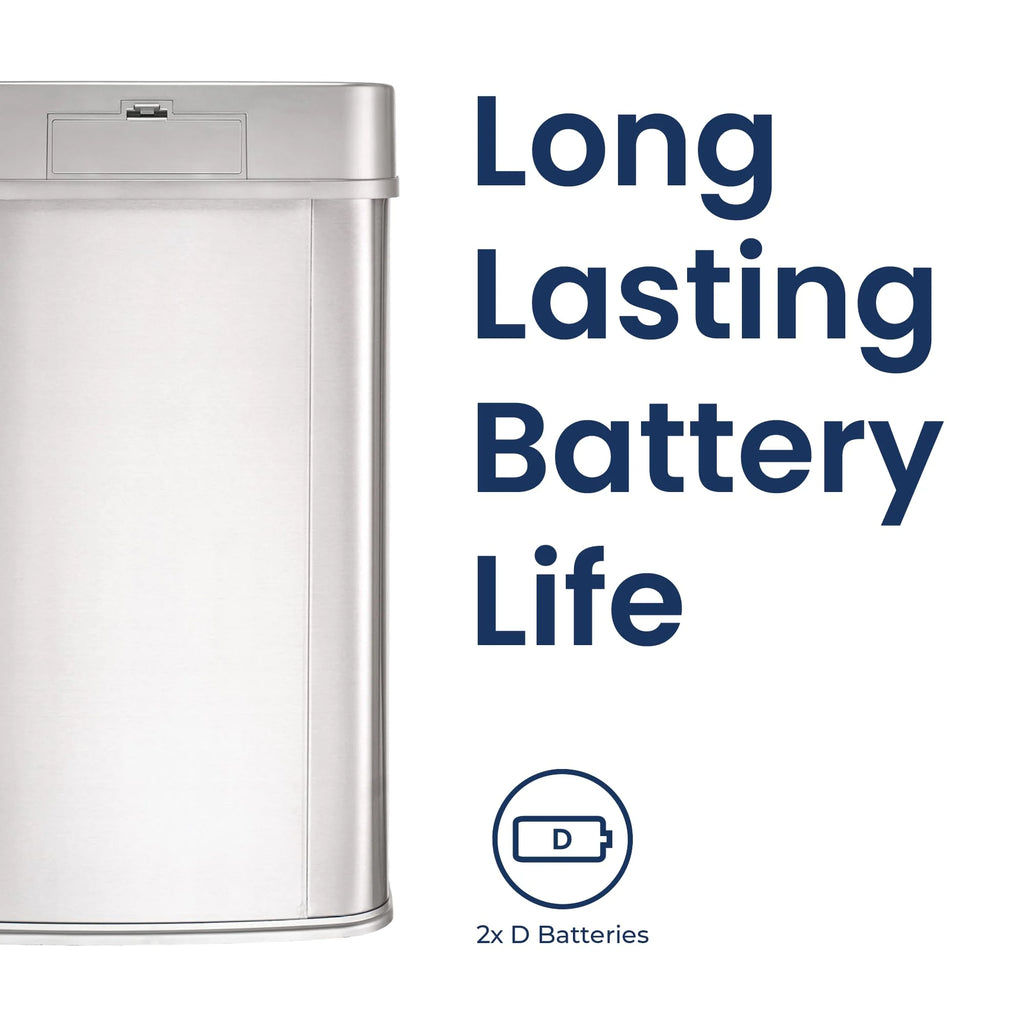 NINESTARS 13 Gallon Touchless Motion Sensor Trash Can