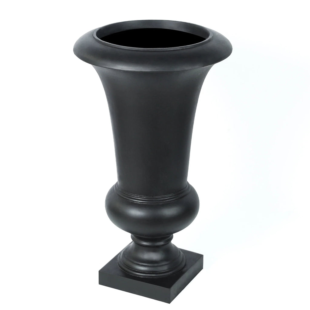 22.75 H Handmade Fiber Stone Tall Urn Planter Pot