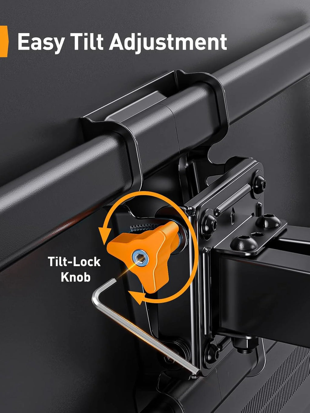 Perlegear Full Motion TV Wall Mount for 42-85 inch TVs