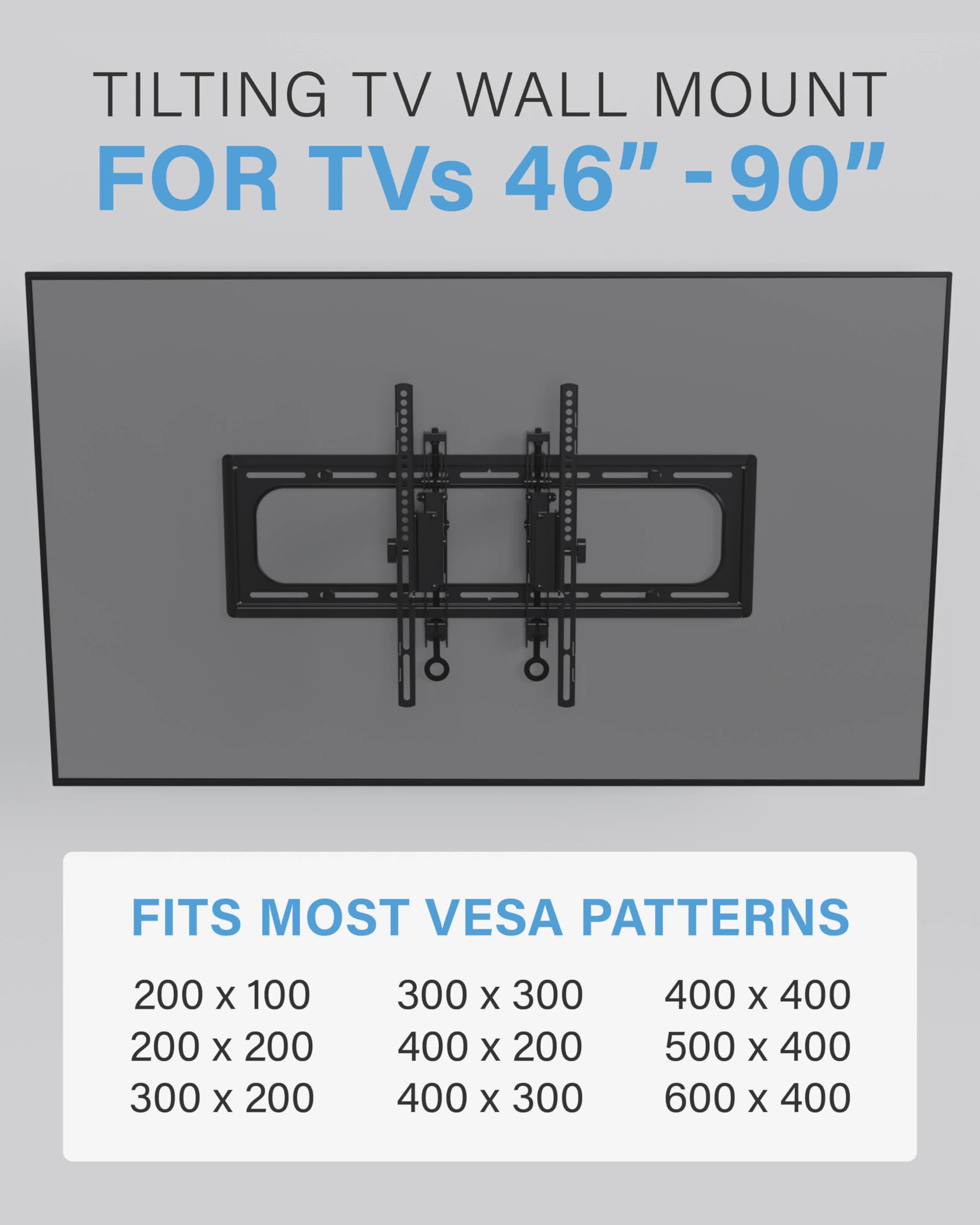 SANUS Tilting TV Wall Mount for Large TVs Up to 90锟斤拷