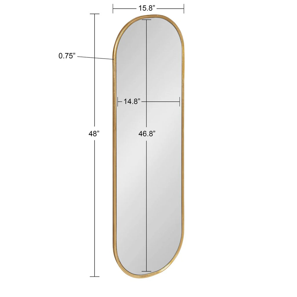 Kate and Laurel Caskill Capsule Framed Wall Mirror