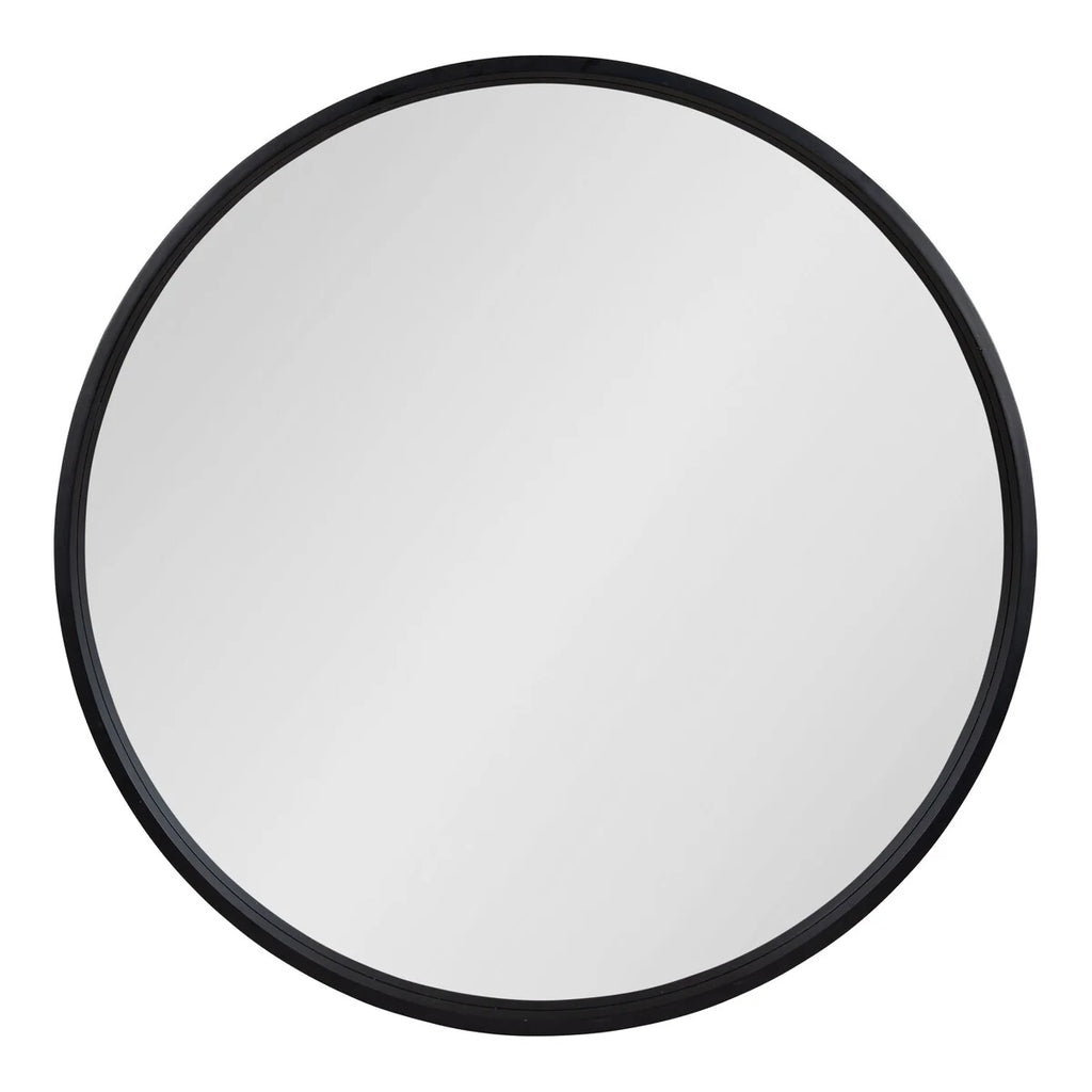 Kate and Laurel Travis Round Wood Accent Wall Mirror