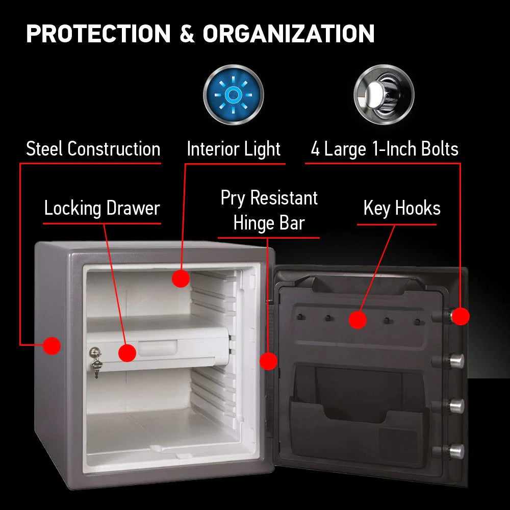 SENTRYSAFE Digital Safe Box - Waterproof & Fireproof Alloy Steel