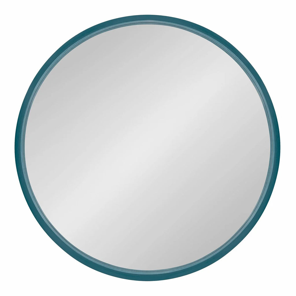 Kate and Laurel Travis Round Wood Accent Wall Mirror