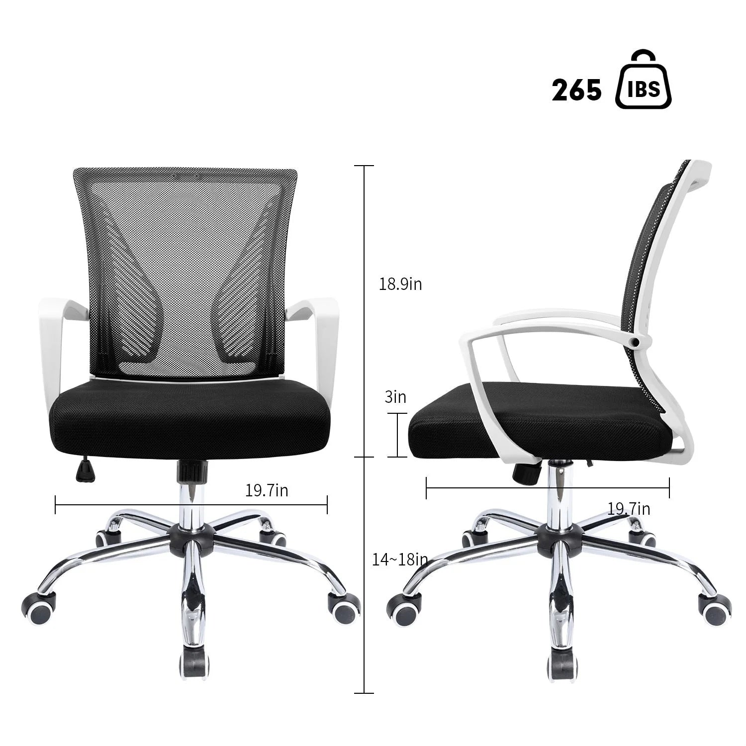 Homall Office Chair Mesh Chair Ergonomic Desk Chair with Lumbar Support