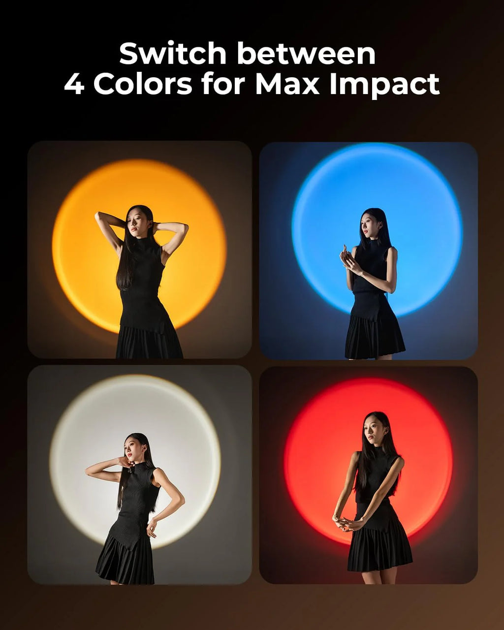 Smallrig RGB LED Photography Flashlight, 4 Color Fill Light