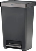 Rubbermaid Premier Series III Step-On 13 Gallon Trash Can for Home and Kitchen